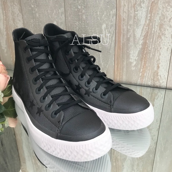 Converse Ctas Modern HI Black Stars White W AUTHEN - Picture 2 of 8